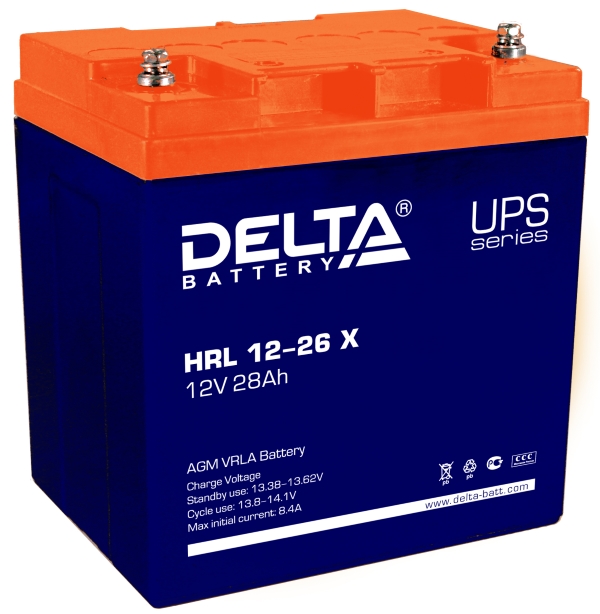 Аккумулятор Delta HRL 12-26 X 12В/28Ач